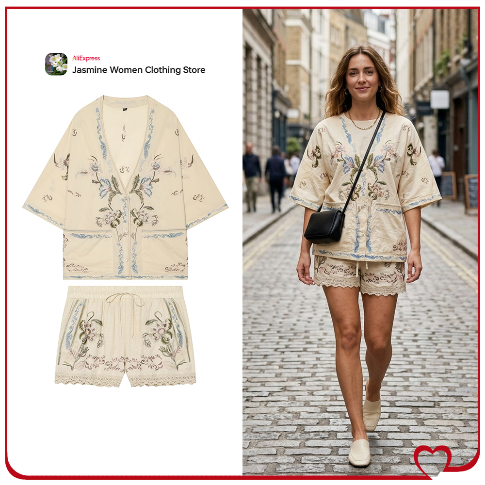 Embroidery On Shirt - Fabulous Embroidered 2 Piece Sets for