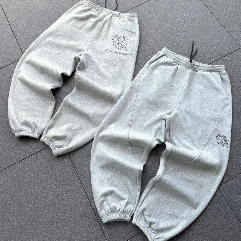 Embroidery Logo - Y2K Trendy Joggers Street Retro Streamlined