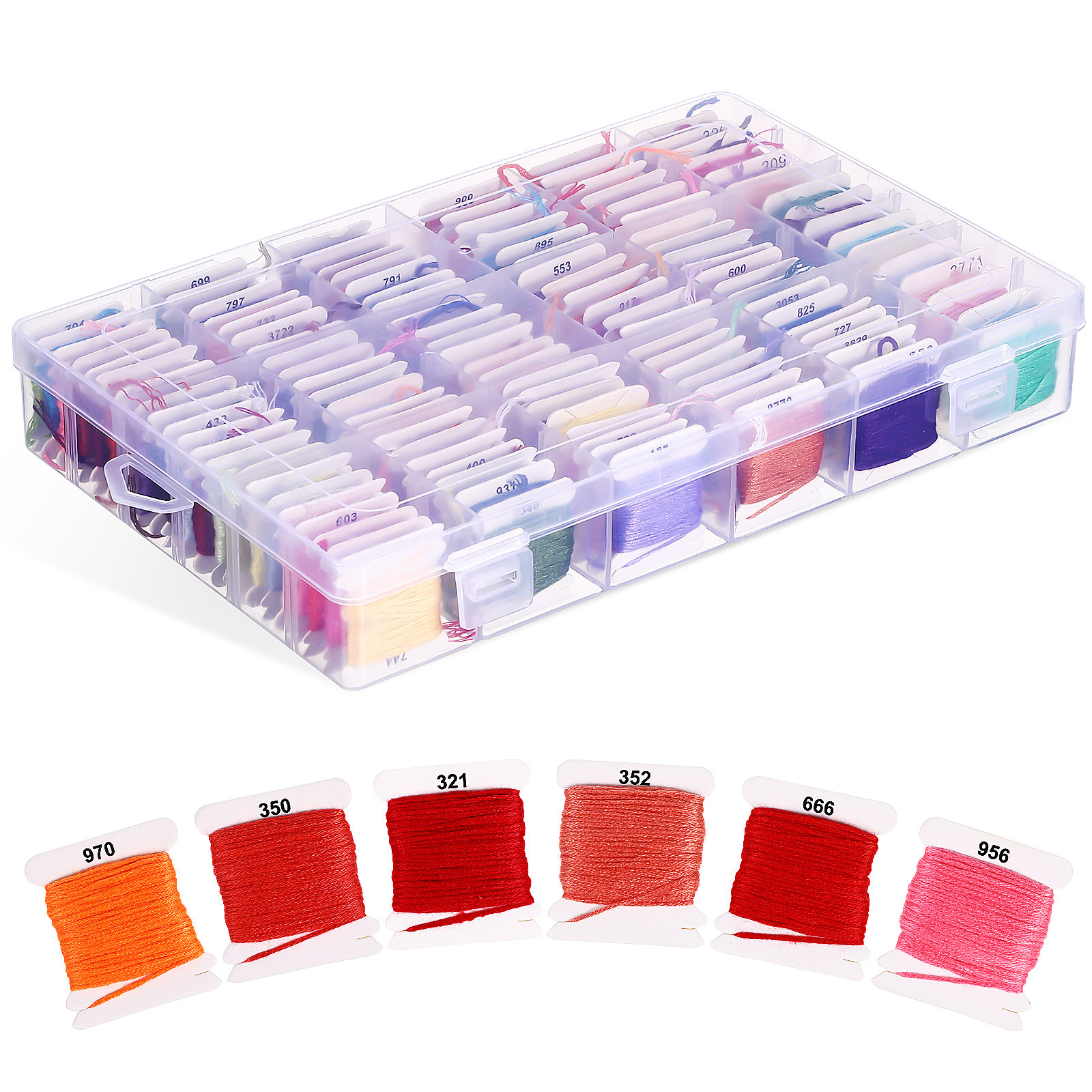 Embroidery Bracelet - 120 Skeins Embroidery Thread Set Bright