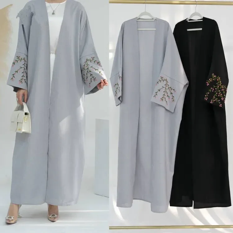 Embroidery Kebaya - Eid Embroidered Abayas for Women Muslim