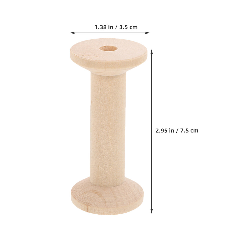 4Pcs Wooden Thread Spools Set  - огляд і ціна Embroidery Thread