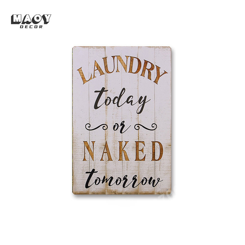 Slogan Metal Tin Sign Laundry  - огляд і ціна Embroidery Wall Art