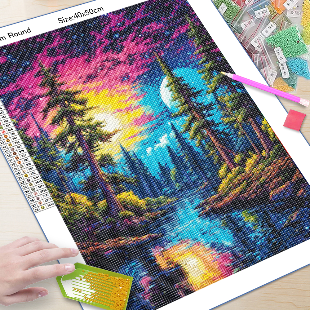 unframe 5D Diamond Art Paintin - огляд і ціна Embroidery Wall Art