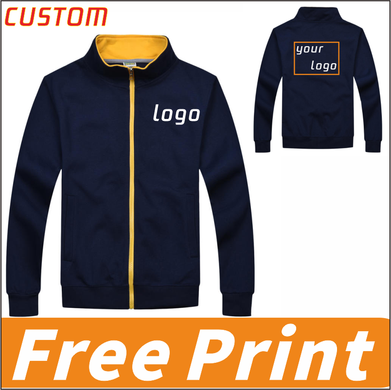 Fashionable stand up collar zi - огляд і ціна Embroidery Logo