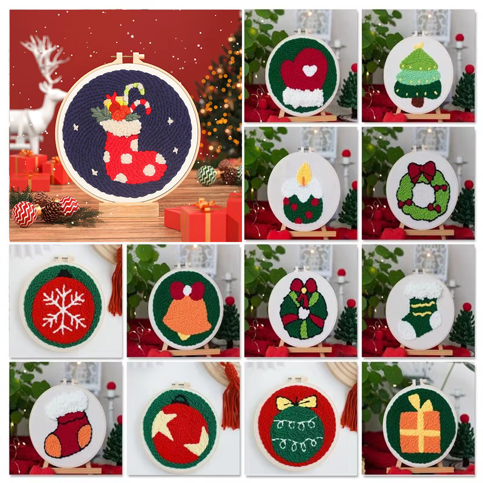 Punch Needle Embroidery Kit St - огляд і ціна Embroidery Xmas Tree