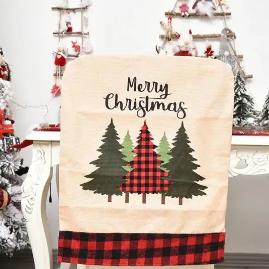 4/6/8pcs Christmas Chair Cover - огляд і ціна Embroidery Xmas Tree