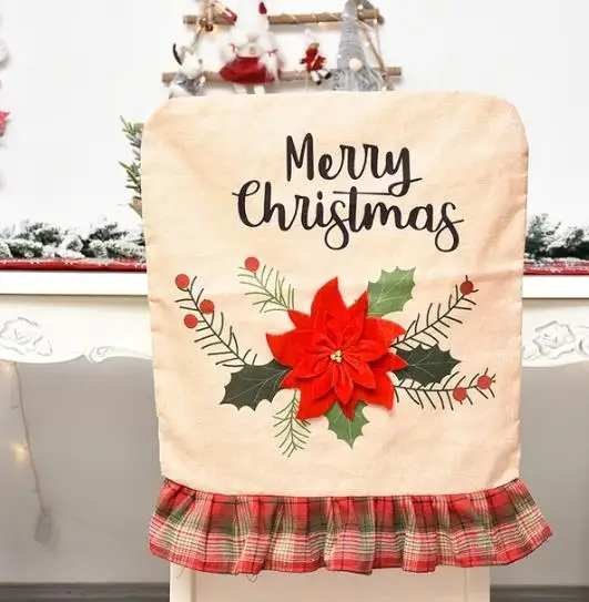 4/6/8pcs Christmas Chair Cover - огляд і ціна Embroidery Xmas Tree