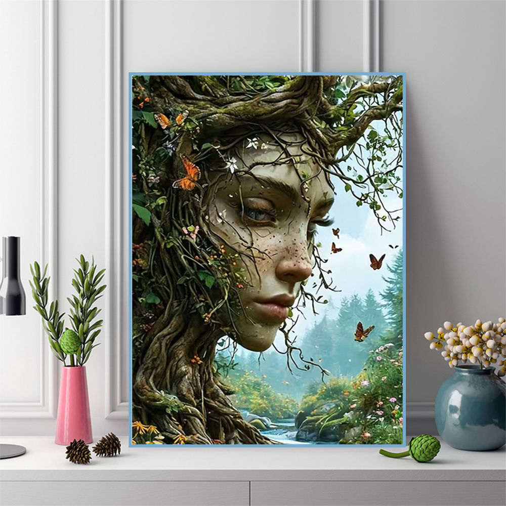 DIY Diamond Embroidery Woman P - огляд і ціна Embroidery Wall Art