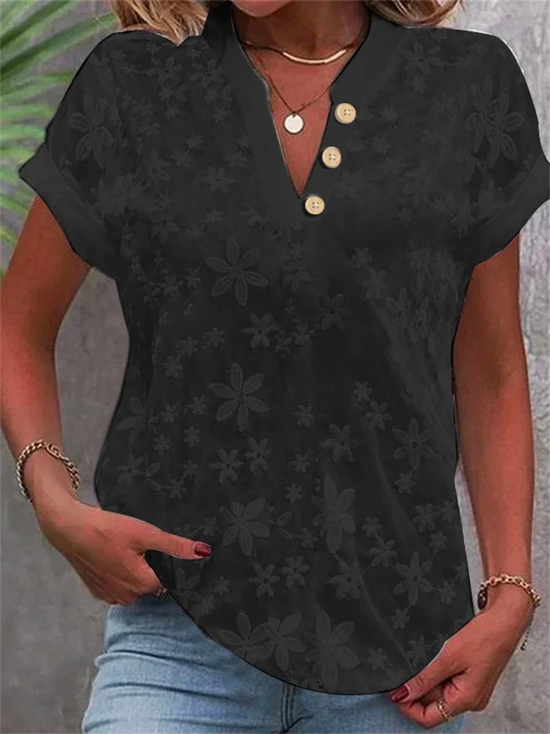 Summer Women White Floral Embr - огляд і ціна Embroidery On Shirt