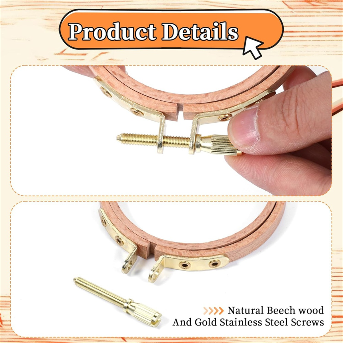 3 Pack 3 Inch Embroidery Hoop  - огляд і ціна Embroidery Frame