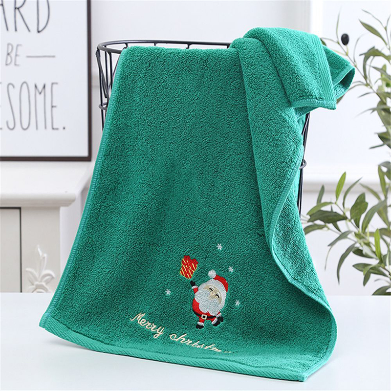 1PC 35*75cm Bathroom Towel Cor - огляд і ціна Embroidery Xmas Tree