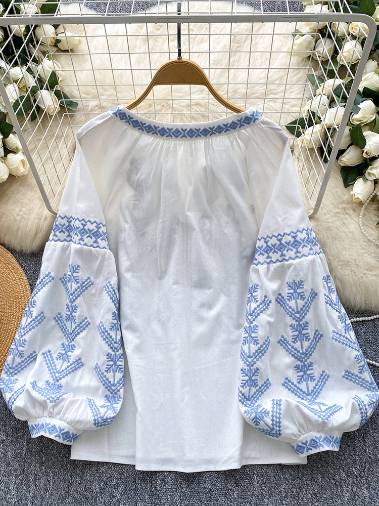 Women Blouse Embroidery Autumn - огляд і ціна Embroidery On Shirt