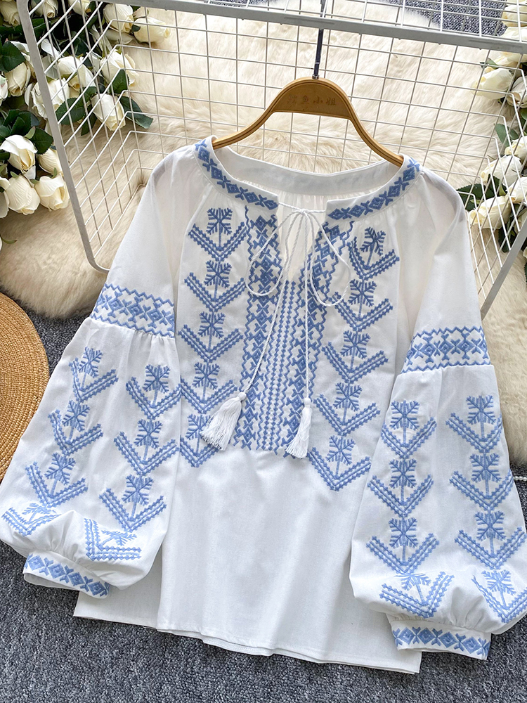 Women Blouse Embroidery Autumn - огляд і ціна Embroidery On Shirt