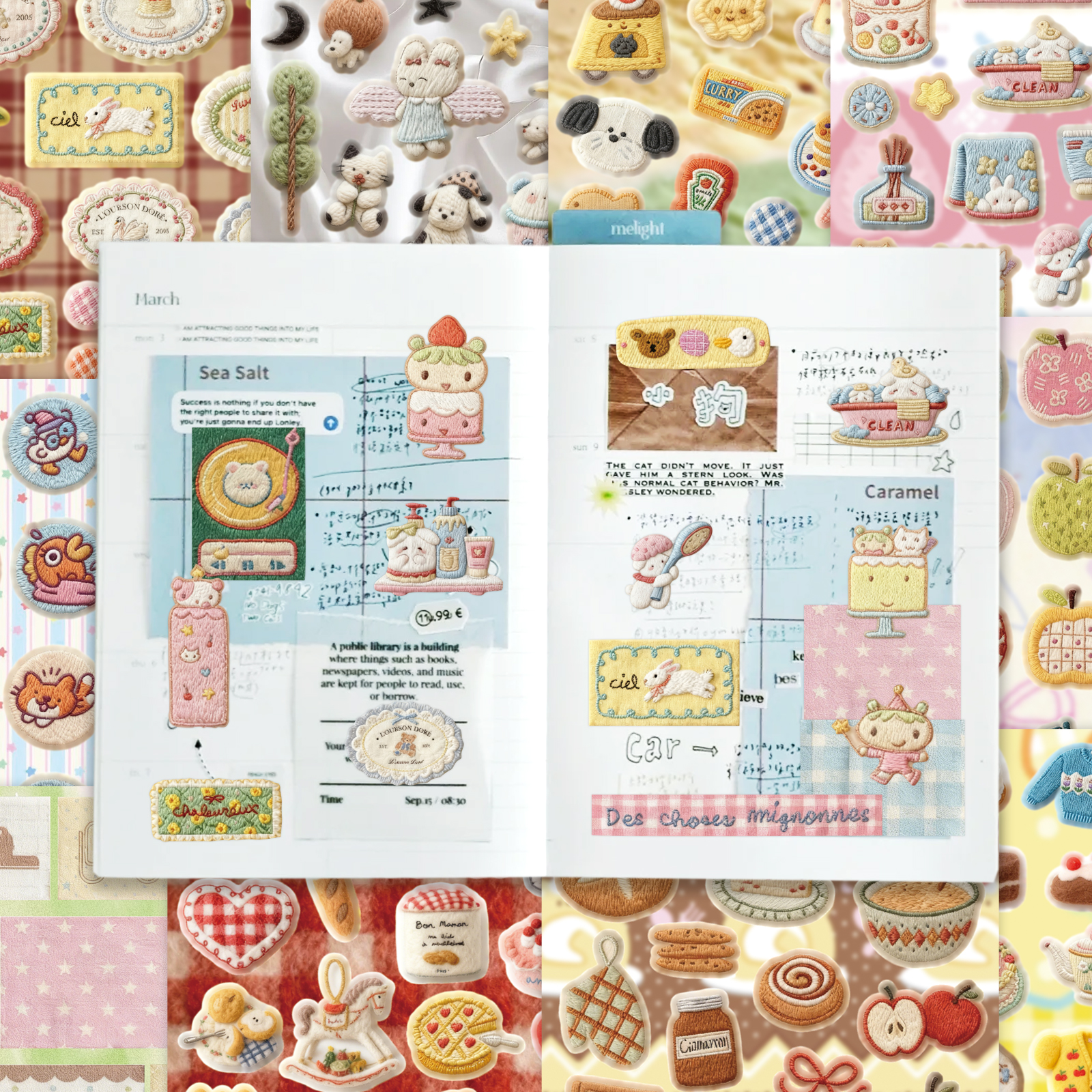 Random Cover 30 Sheets 680+ Pc - огляд і ціна Embroidery Journal Book