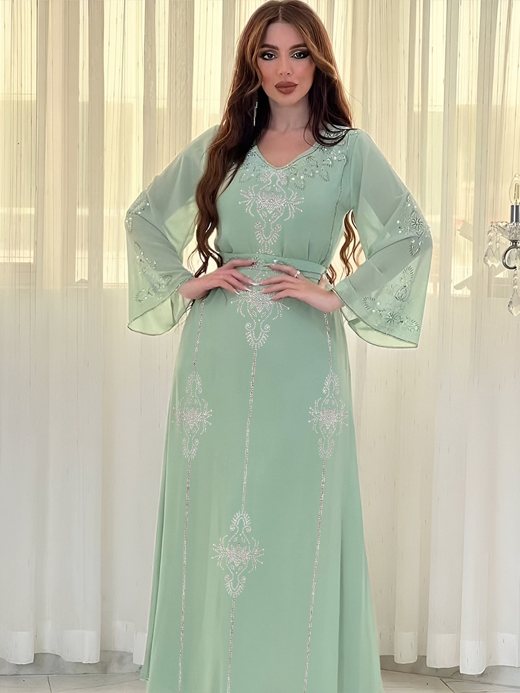 Eid Jalabiya Muslim Abaya Part - огляд і ціна Embroidery Arabic