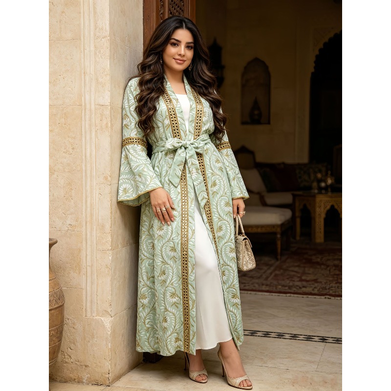 Turkey Muslim Embroidery Abaya - огляд і ціна Embroidery Arabic