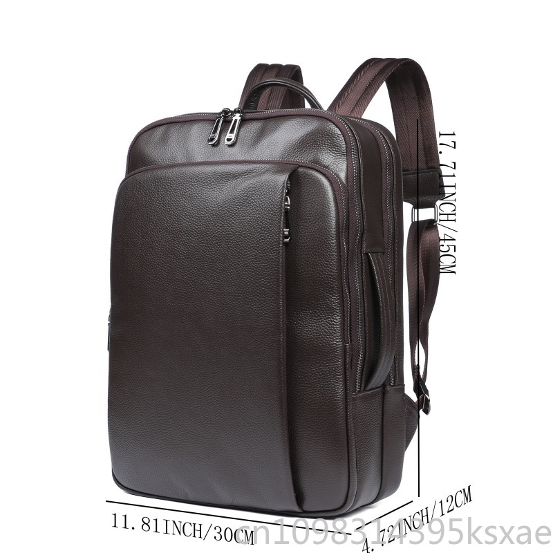 Men's Top Grain Leather Backpa - огляд і ціна Embroidery Thread