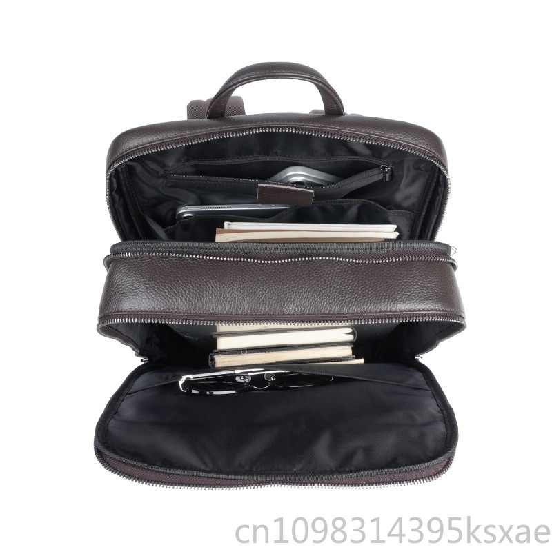 Men's Top Grain Leather Backpa - огляд і ціна Embroidery Thread