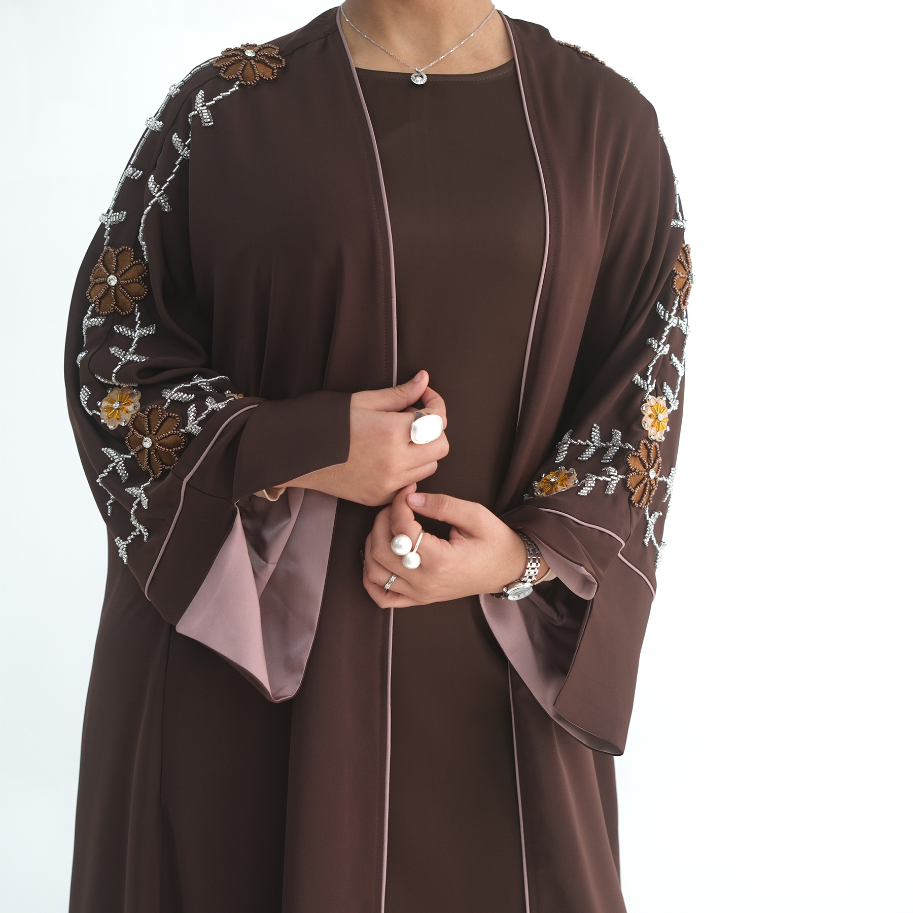 Eid Women Abaya Embroidery Bea - огляд і ціна Embroidery Arabic