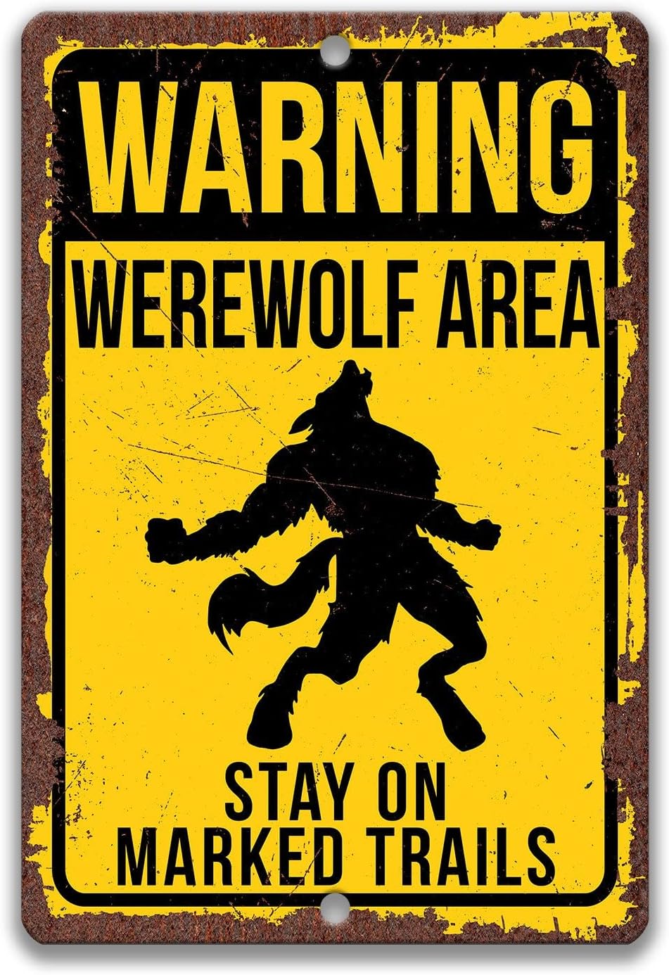 Werewolf Sign, Howling Metal T - огляд і ціна Embroidery Wall Art