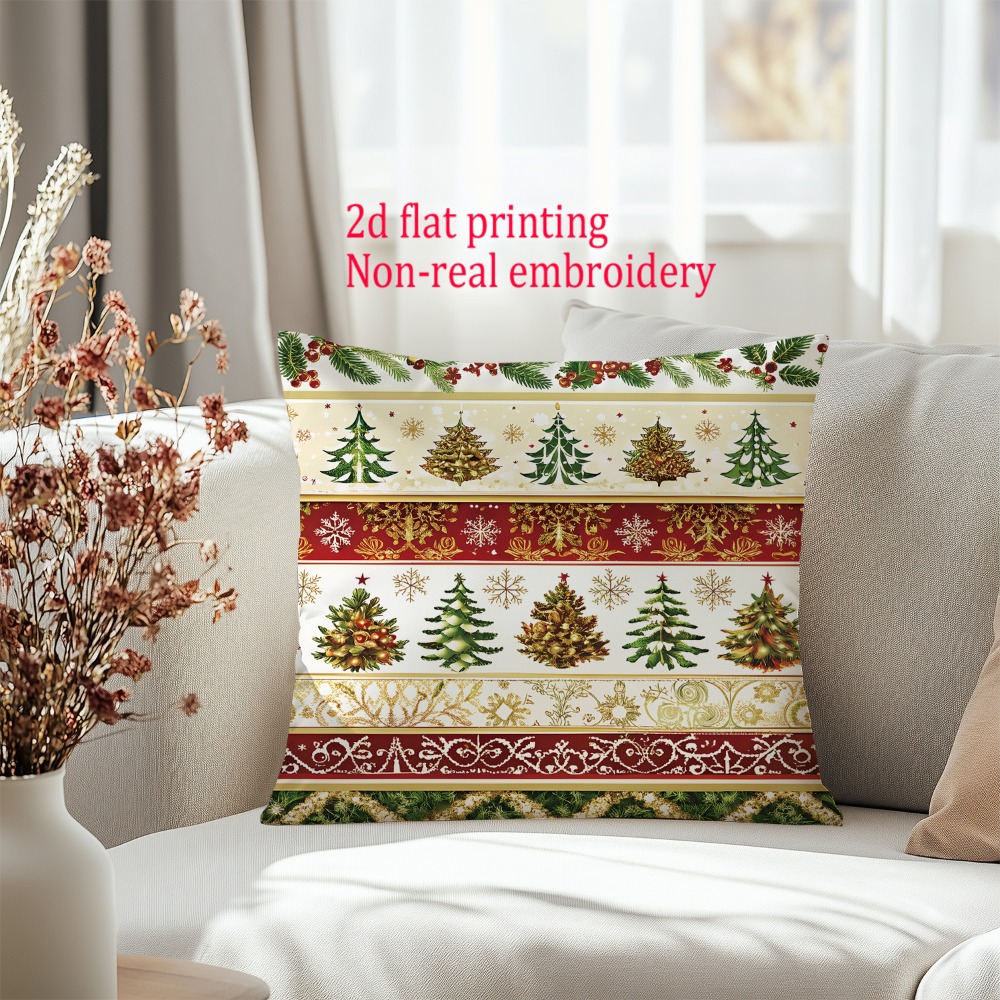2pcs, 2D Flat Merry Christmas  - огляд і ціна Embroidery Xmas Tree