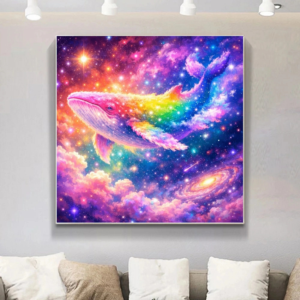 Colorful Space Whale Picture D - огляд і ціна Embroidery Whale