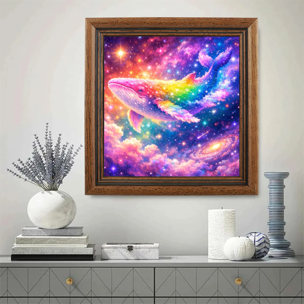 Colorful Space Whale Picture D - огляд і ціна Embroidery Whale