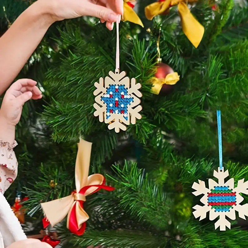 Cross Stitch Hanging Pendant G - огляд і ціна Embroidery Xmas Tree