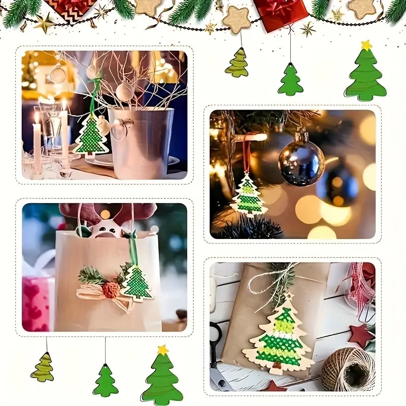 Cross Stitch Hanging Pendant G - огляд і ціна Embroidery Xmas Tree