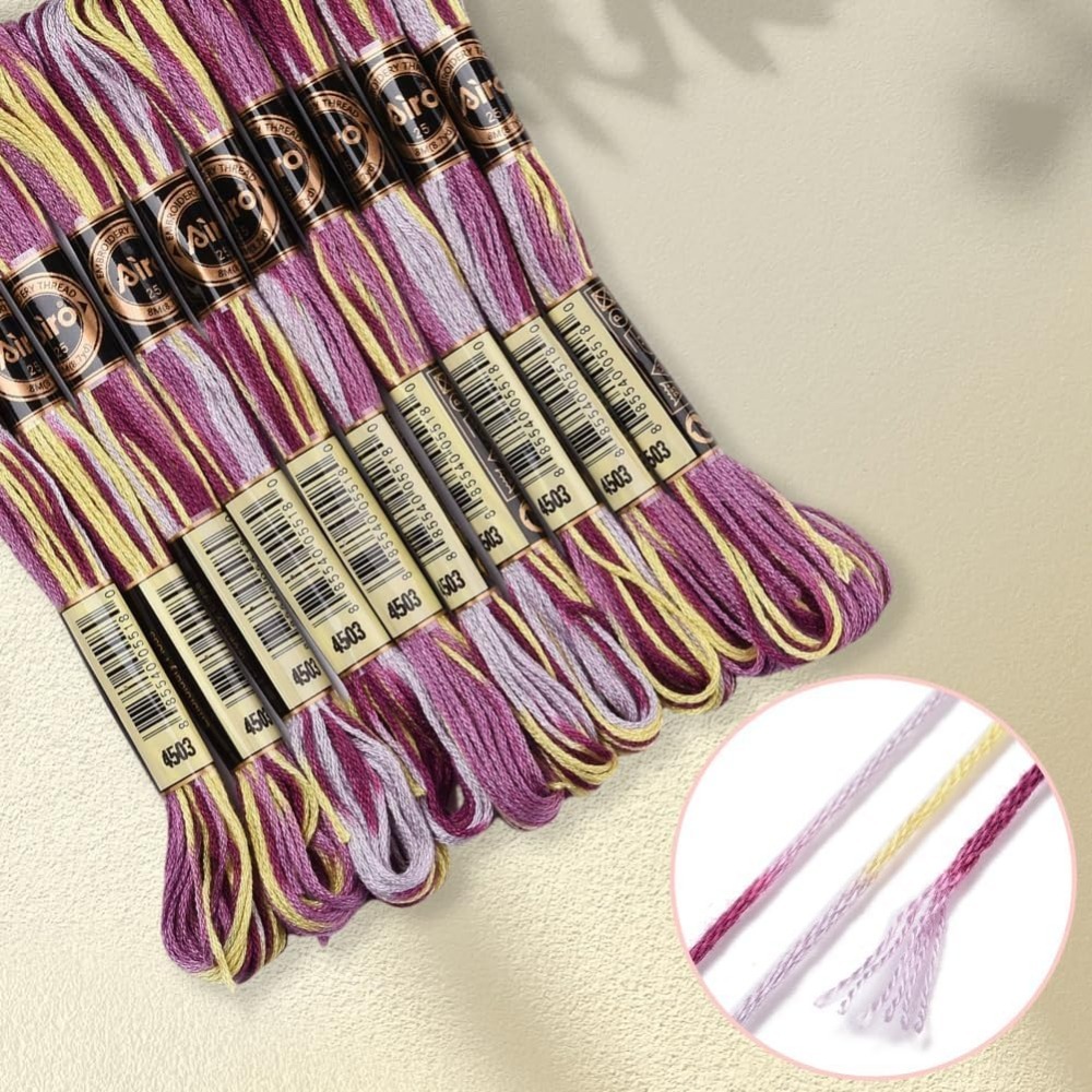 6 Strands Purple Variegated Em - огляд і ціна Embroidery Thread