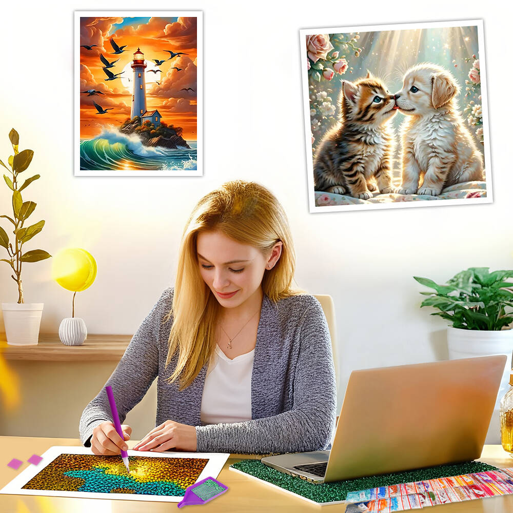 Frameless, DIY 5D Diamond Pain - огляд і ціна Embroidery Wall Art