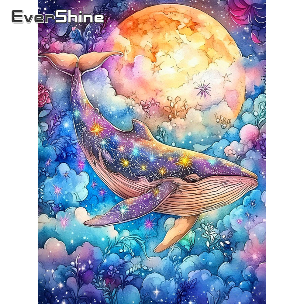 Evershine Full Drill Diamond E - огляд і ціна Embroidery Whale