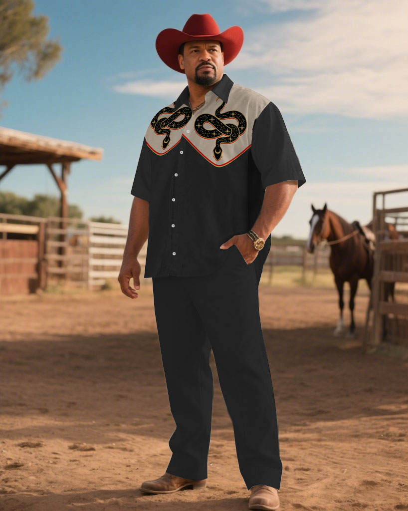 S-9XL Men's Western Cowboy Emb - огляд і ціна Embroidery Set