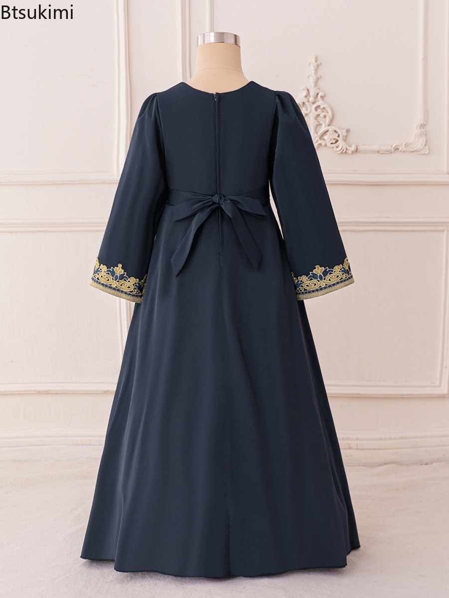 Eid Muslim Kids Dresses Saudi  - огляд і ціна Embroidery Arabic
