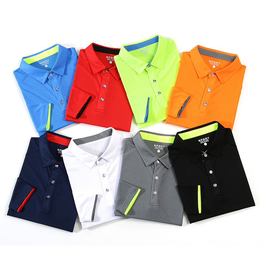 Sports long sleeved polo colla - огляд і ціна Embroidery Logo