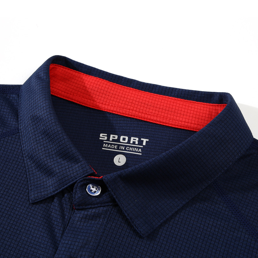 Sports long sleeved polo colla - огляд і ціна Embroidery Logo