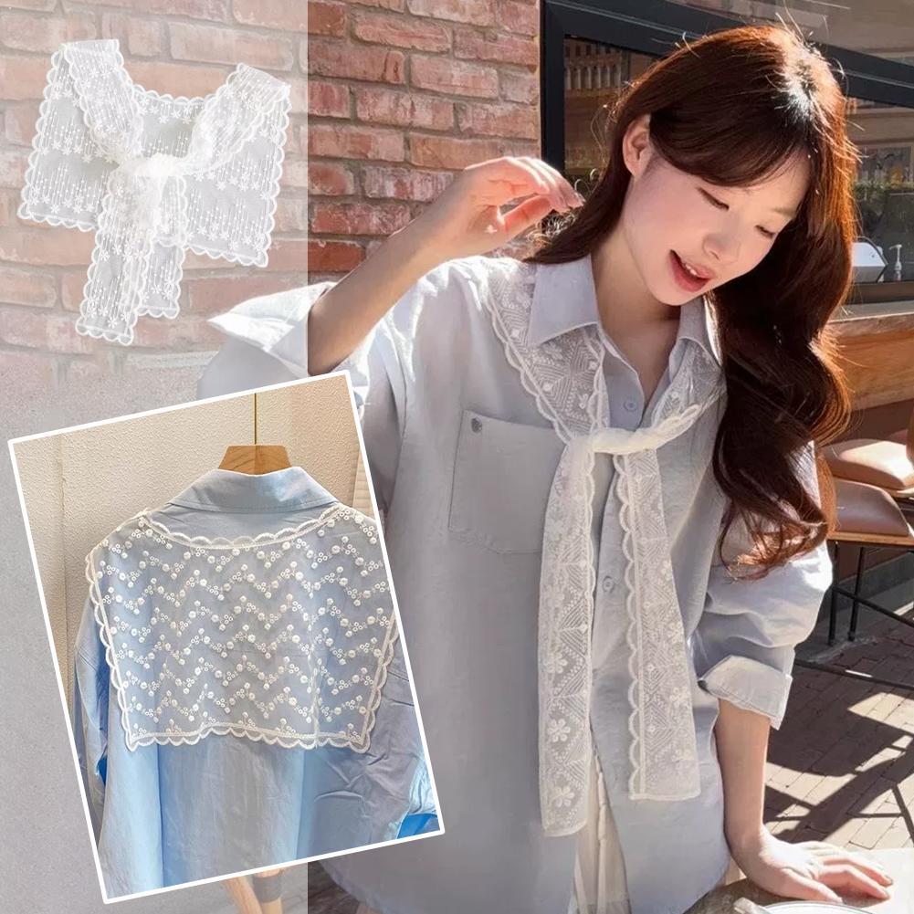 French Lace Shawl Scarf for Wo - огляд і ціна Embroidery On Shirt