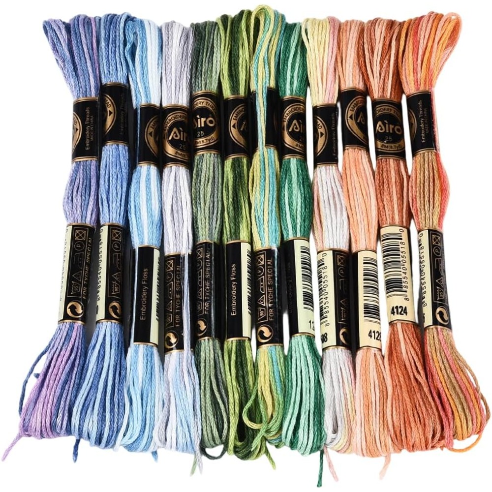 12 Skeins 105 Yards Cross Stit - огляд і ціна Embroidery Bracelet