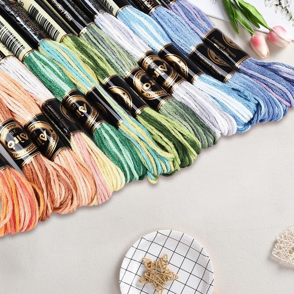 12 Skeins 105 Yards Cross Stit - огляд і ціна Embroidery Bracelet