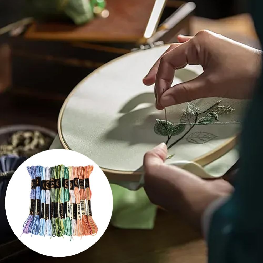 12 Skeins 105 Yards Cross Stit - огляд і ціна Embroidery Bracelet