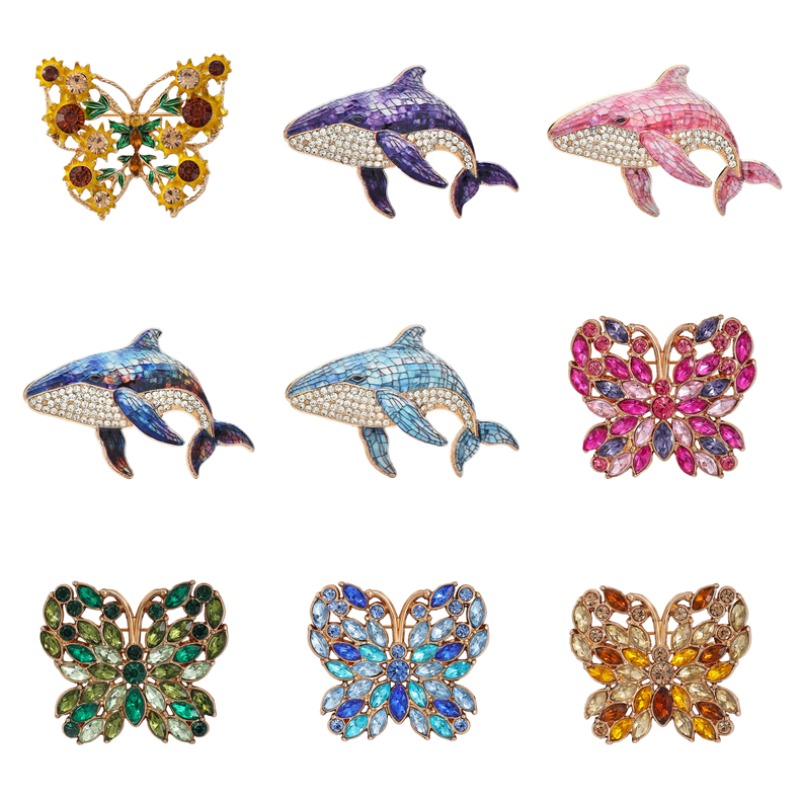 Natural enamel brooch, sunflow - огляд і ціна Embroidery Whale