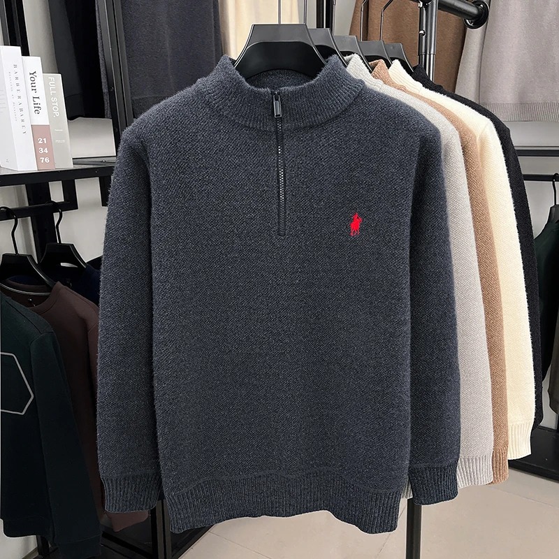 High end zipper stand up colla - огляд і ціна Embroidery Logo