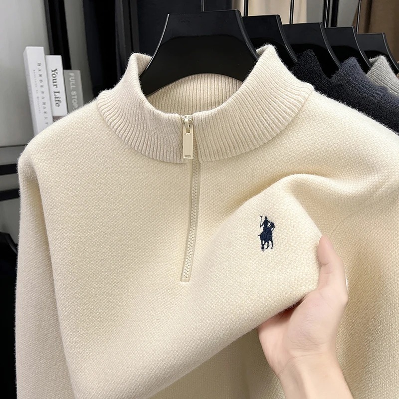 High end zipper stand up colla - огляд і ціна Embroidery Logo