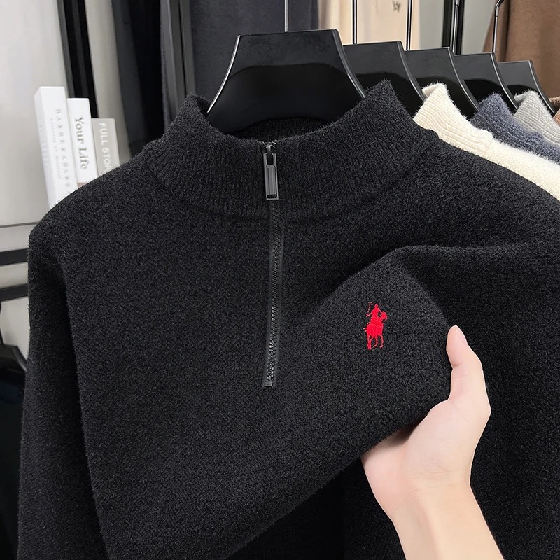 High end zipper stand up colla - огляд і ціна Embroidery Logo