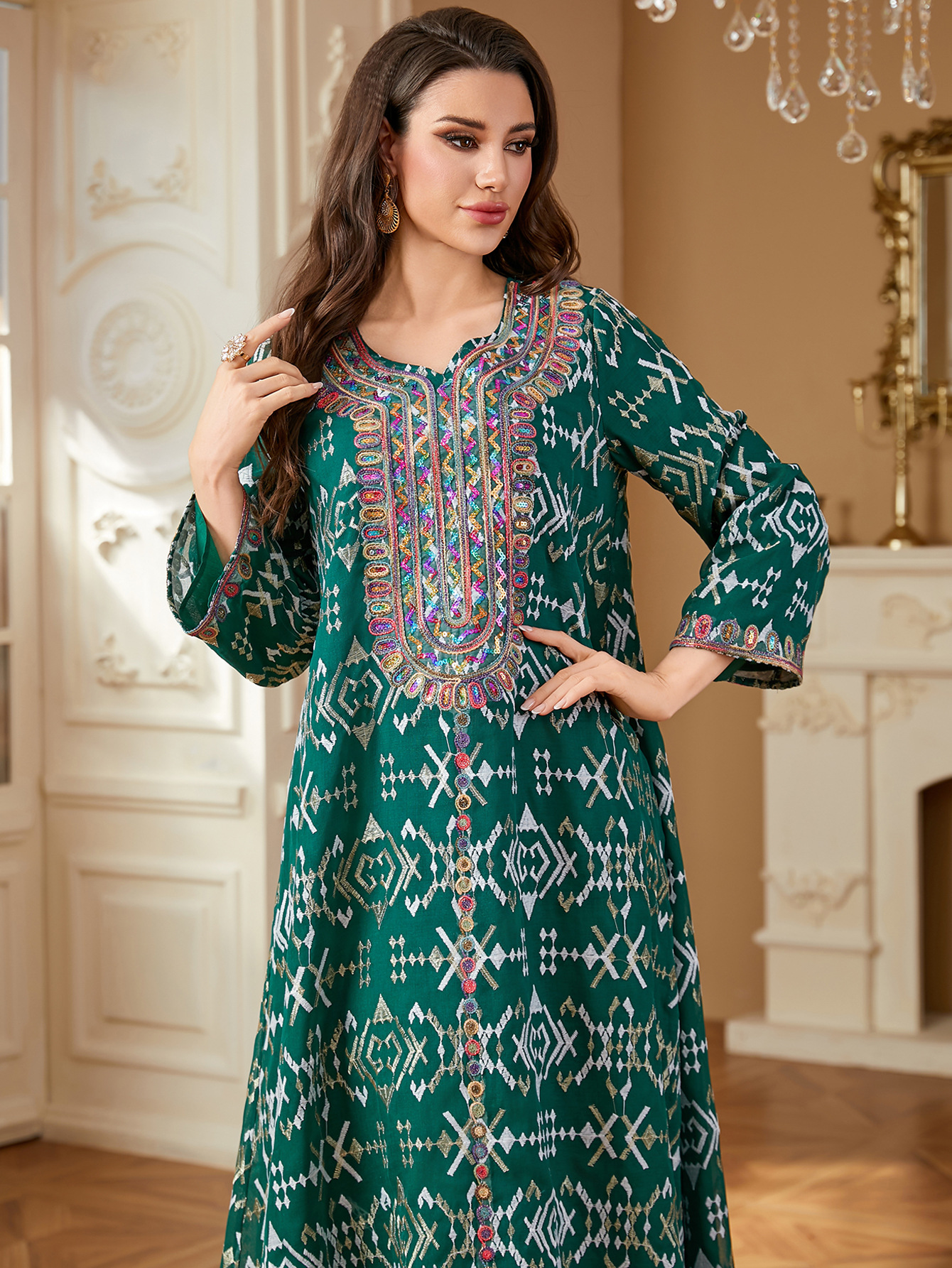 Muslim Embroidery Maxi Dress W - огляд і ціна Embroidery Kebaya