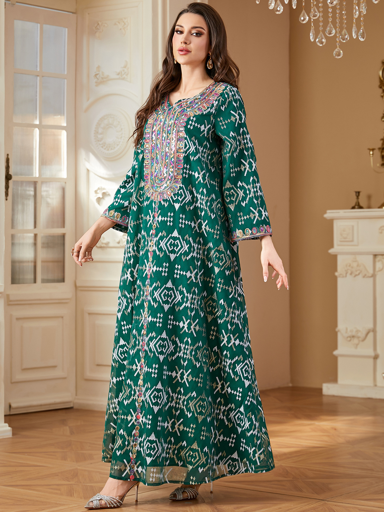 Muslim Embroidery Maxi Dress W - огляд і ціна Embroidery Kebaya