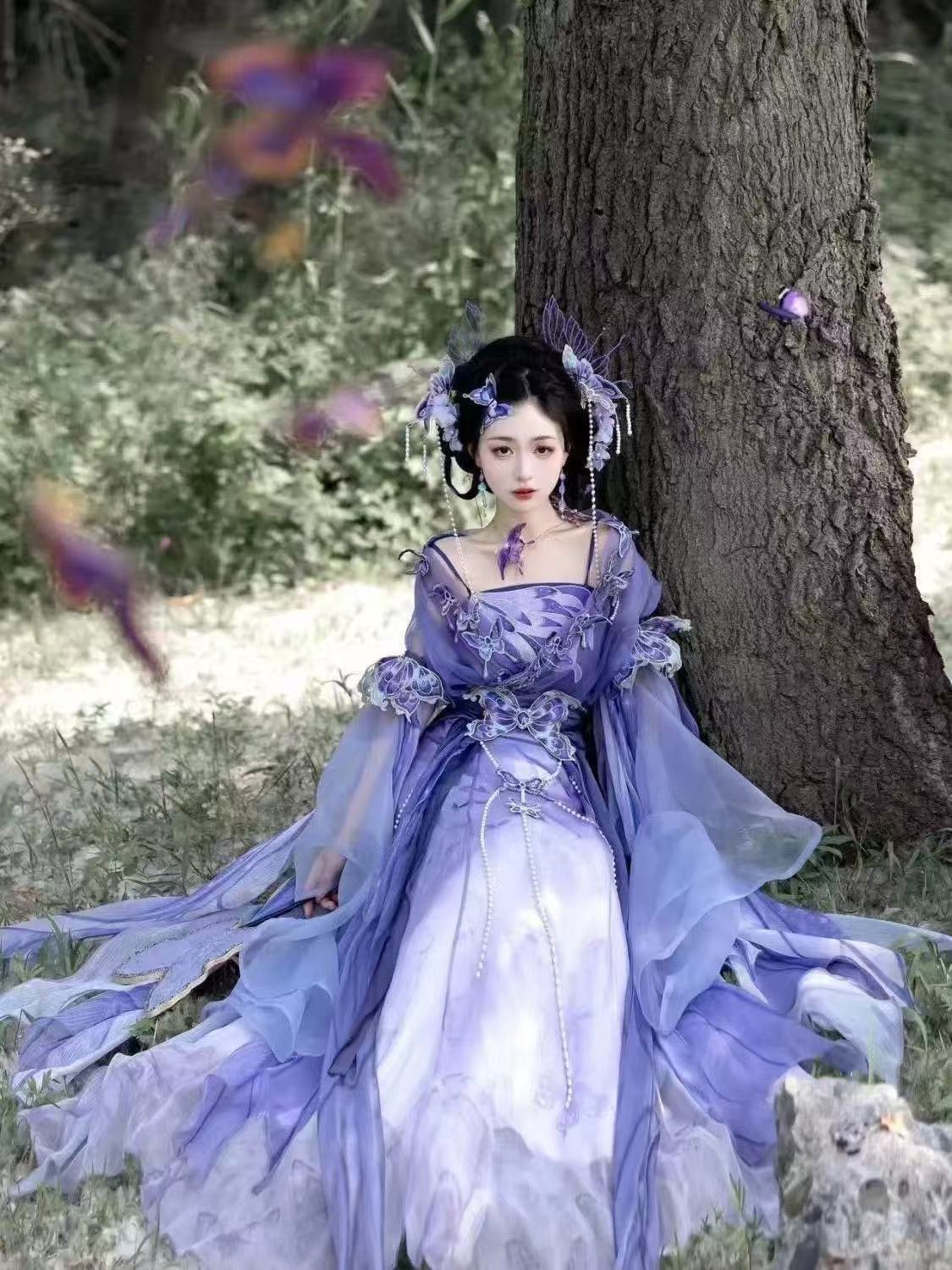 Original Chinese Purple Hanfu  - огляд і ціна Embroidery Set