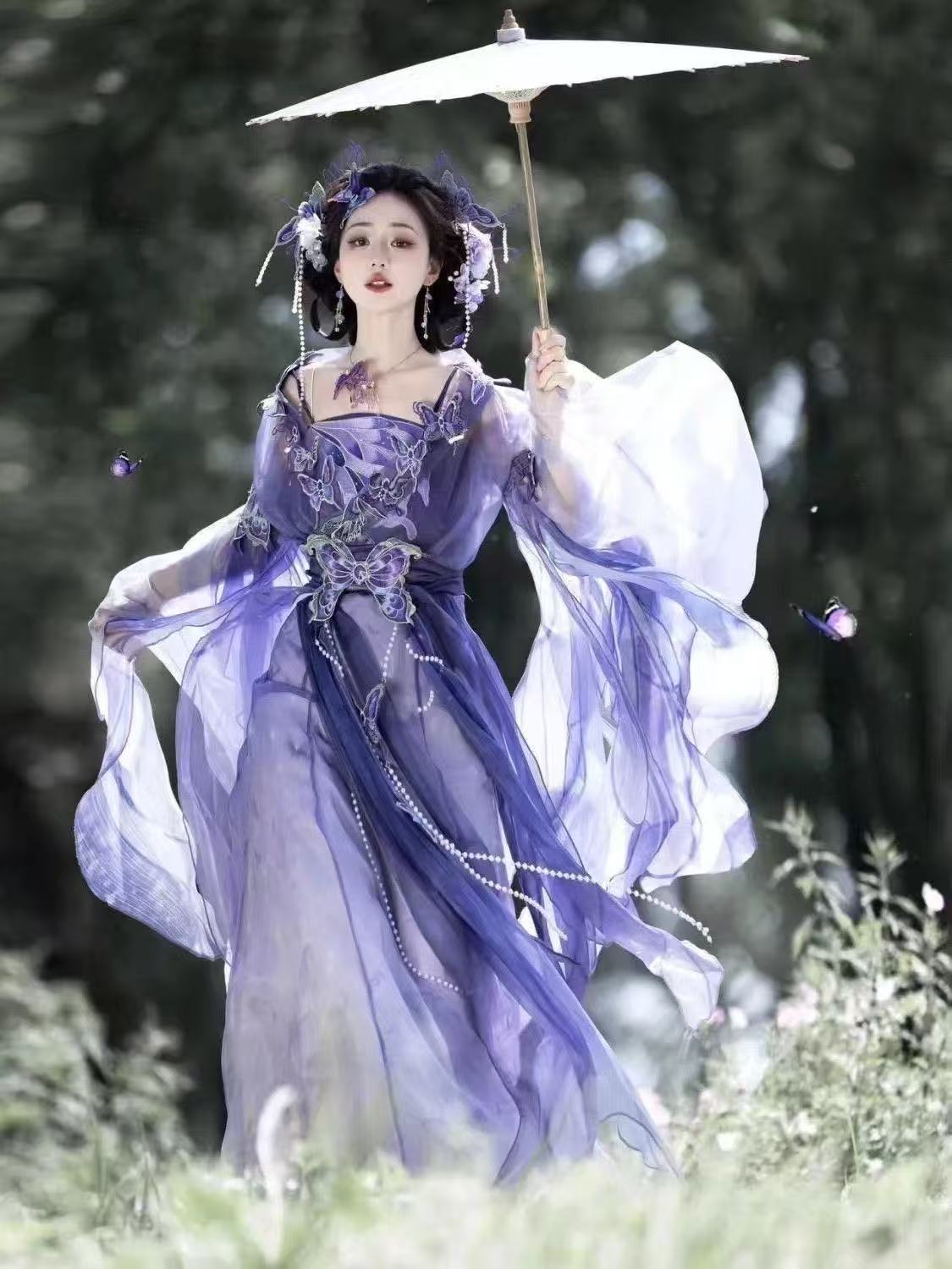 Original Chinese Purple Hanfu  - огляд і ціна Embroidery Set