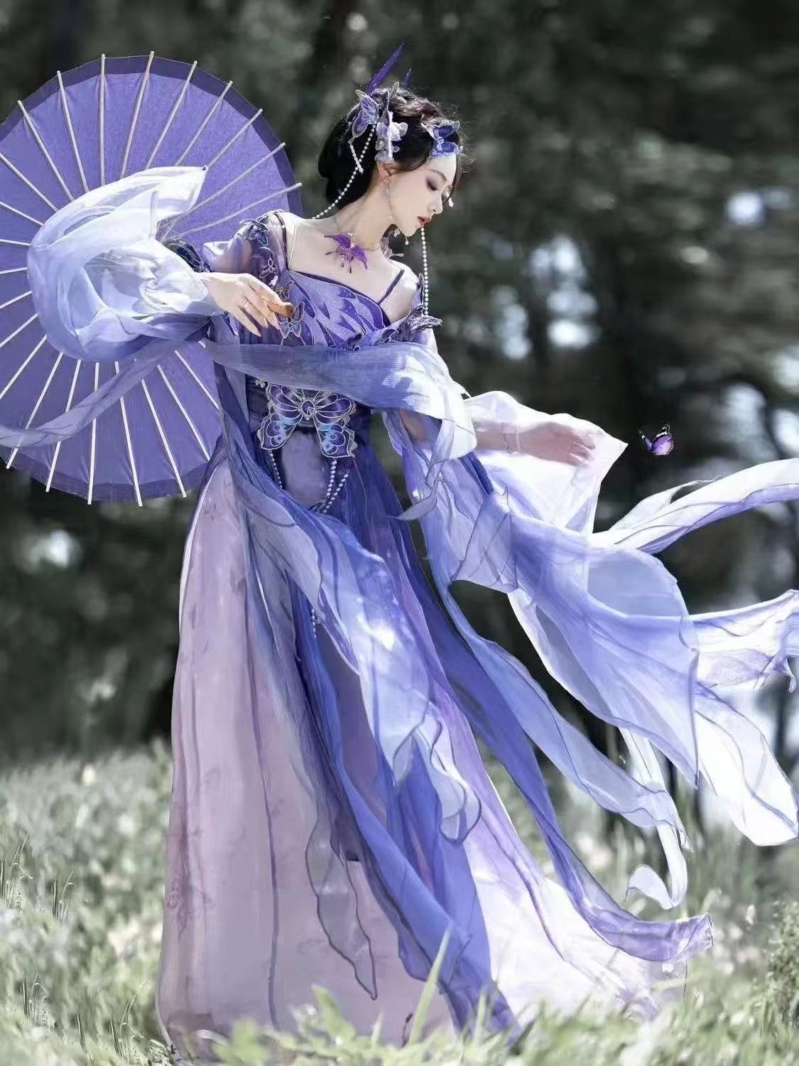Original Chinese Purple Hanfu  - огляд і ціна Embroidery Set