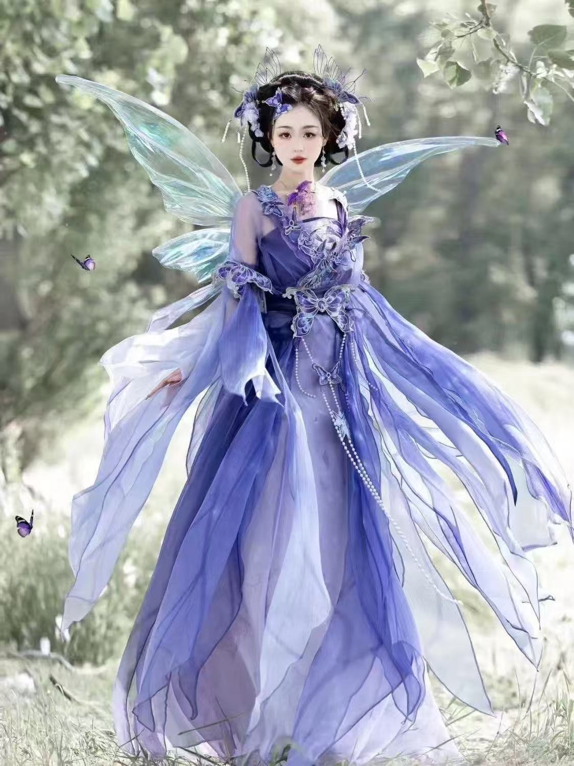 Original Chinese Purple Hanfu  - огляд і ціна Embroidery Set
